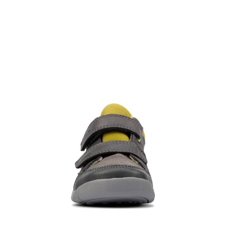 Clarks Grauer Lederner Rex Park T