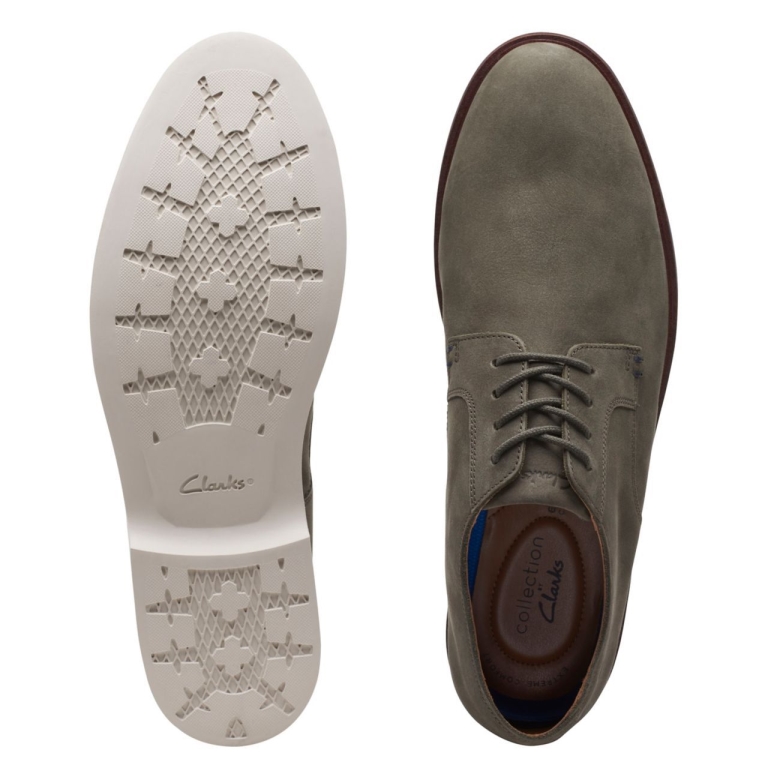 Malwood Plain Olive Nubuk Clarks