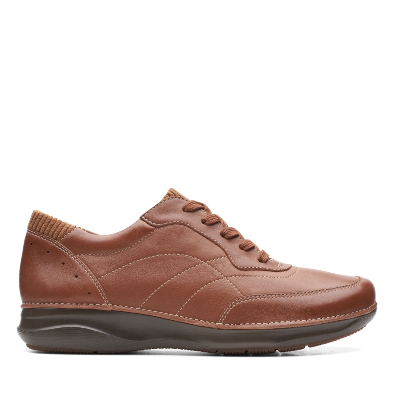 Appley Tie Clarks Dunkelbraunes Leder