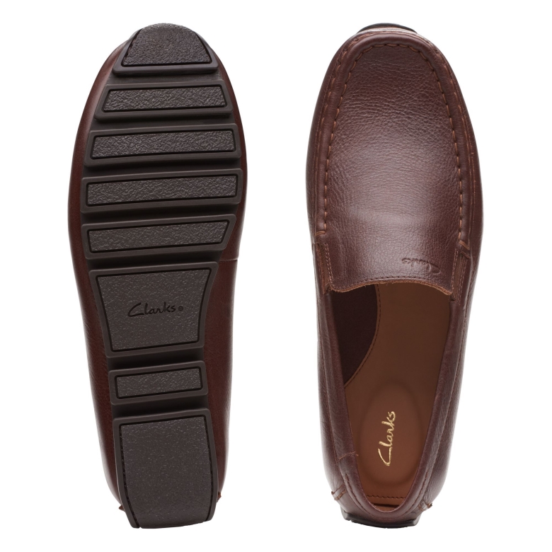 Dunkelbraun Lea Clarks Oswick Schlicht