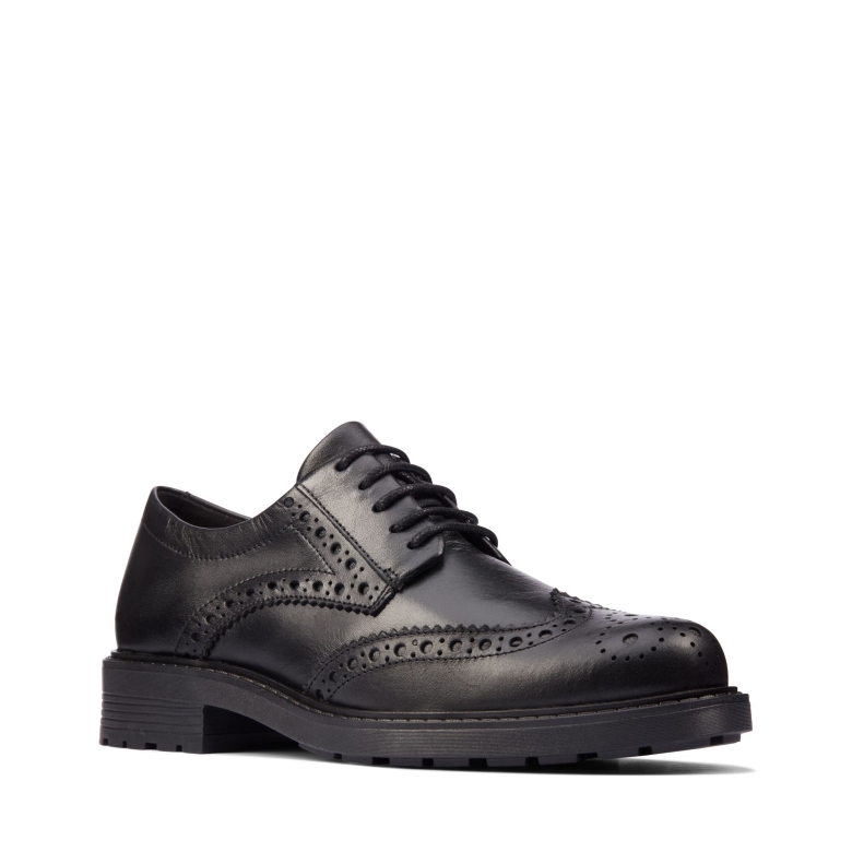 Orinoco 2 Limit Clarks Schwarzes Leder