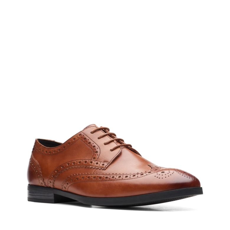 Hellbraunes Leder Clarks Bradish Limit