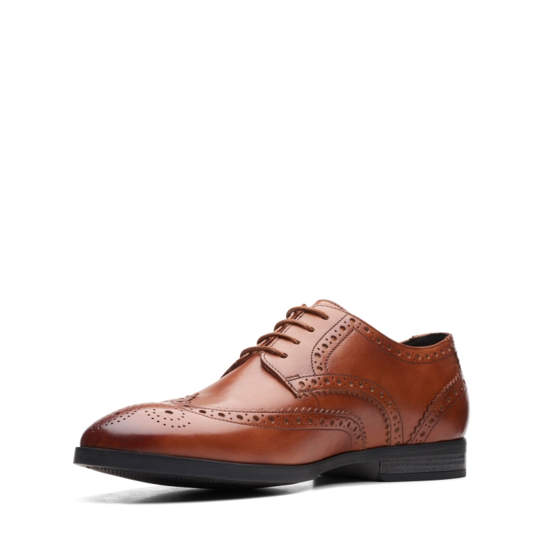 Hellbraunes Leder Clarks Bradish Limit