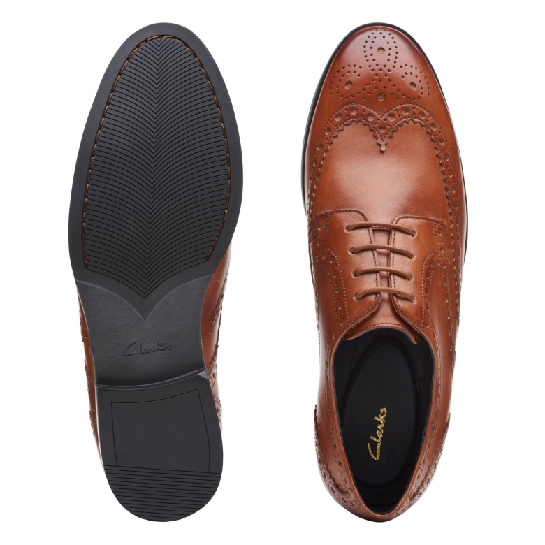 Hellbraunes Leder Clarks Bradish Limit