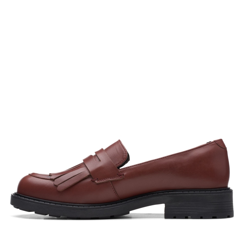 Kastanienbraunes Leder Clarks Orinoco2loafer