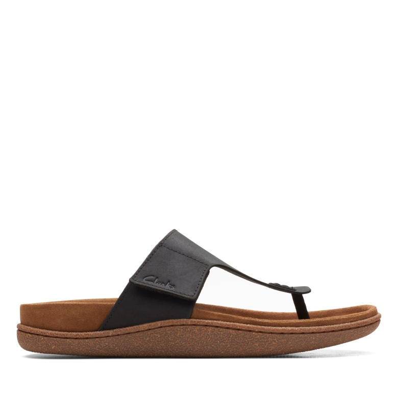 Clarks Piltonpfosten Aus Schwarzem Leder
