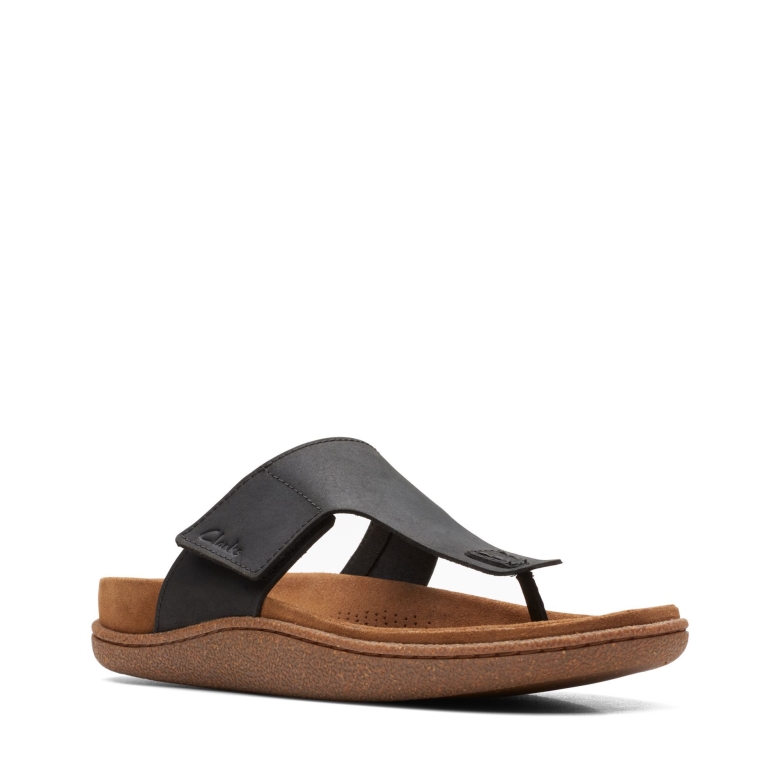 Clarks Piltonpfosten Aus Schwarzem Leder