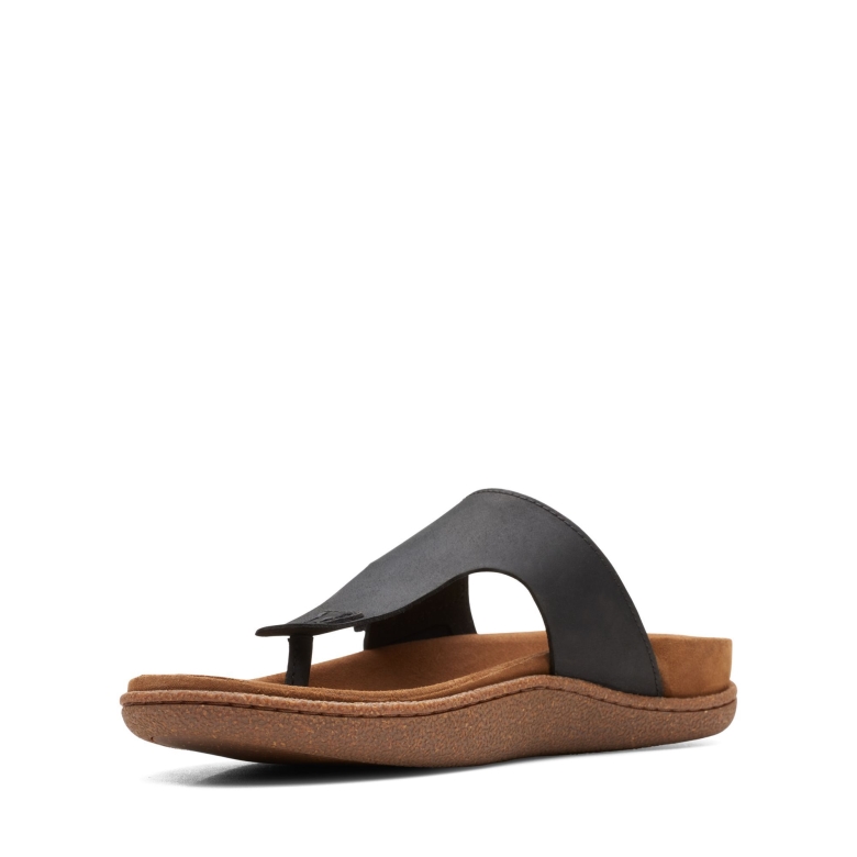 Clarks Piltonpfosten Aus Schwarzem Leder