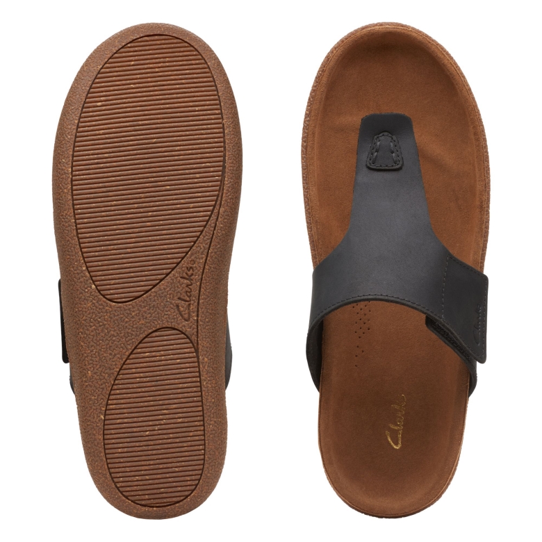 Clarks Piltonpfosten Aus Schwarzem Leder