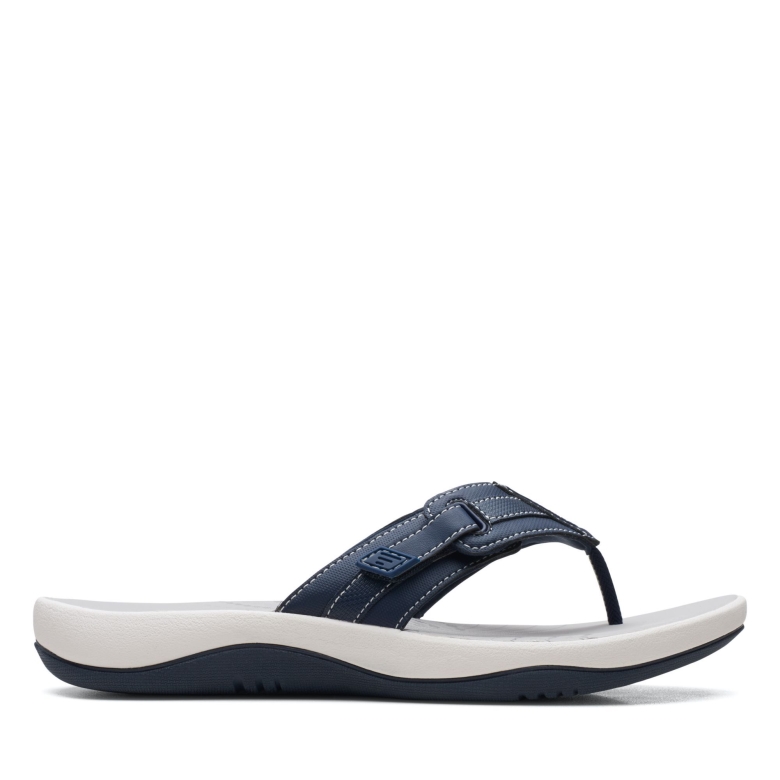 Sunmaze Daisy Navy Synthetische Clarks