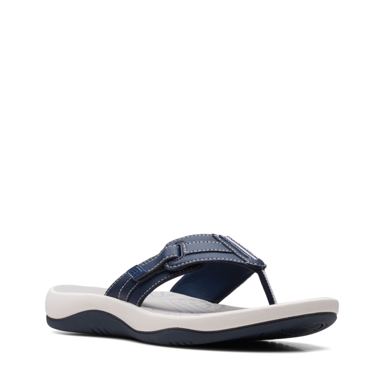 Sunmaze Daisy Navy Synthetische Clarks