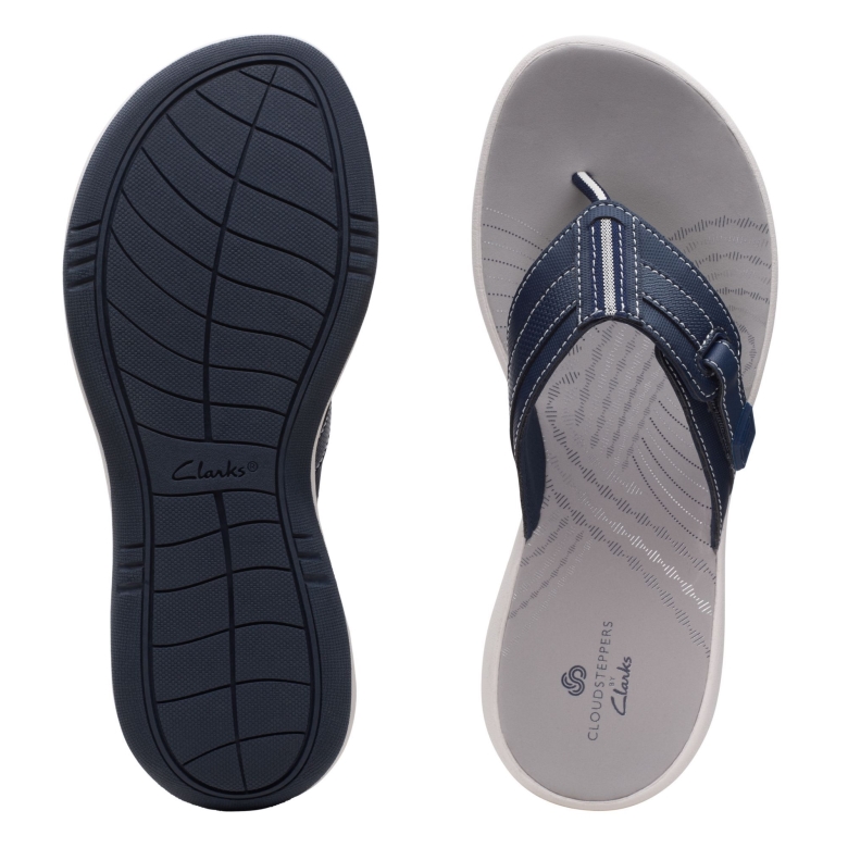 Sunmaze Daisy Navy Synthetische Clarks