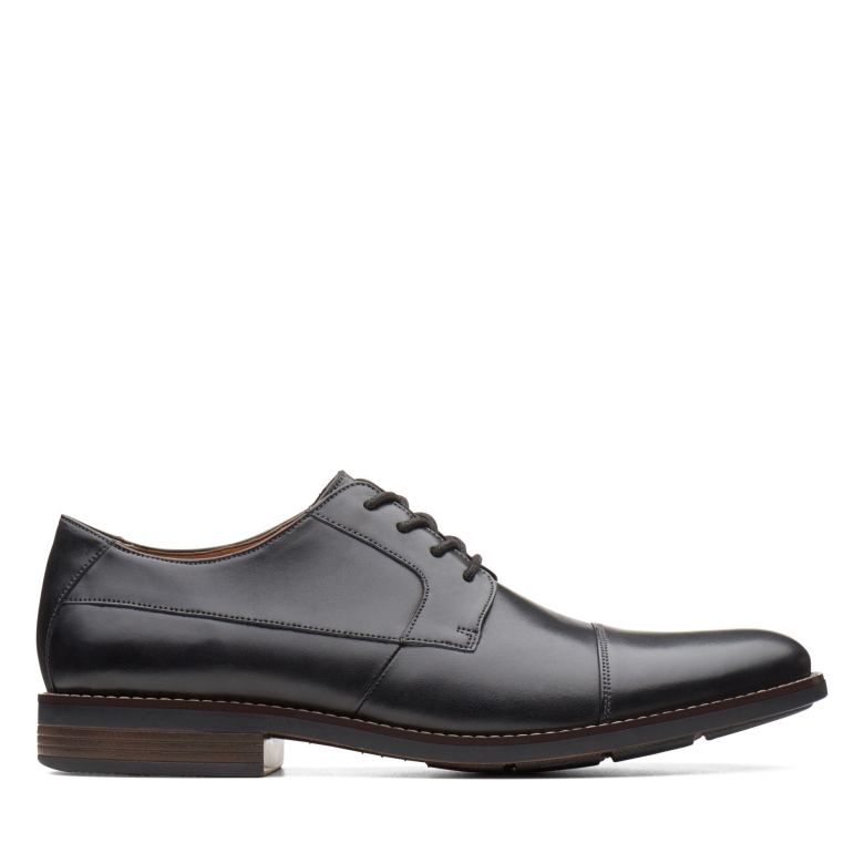 Clarks Beckenkappe Aus Schwarzem Leder
