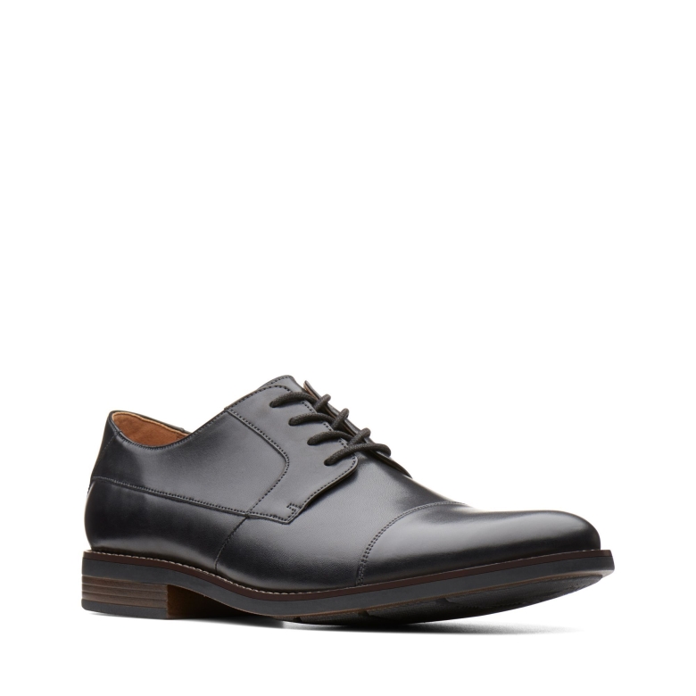 Clarks Beckenkappe Aus Schwarzem Leder