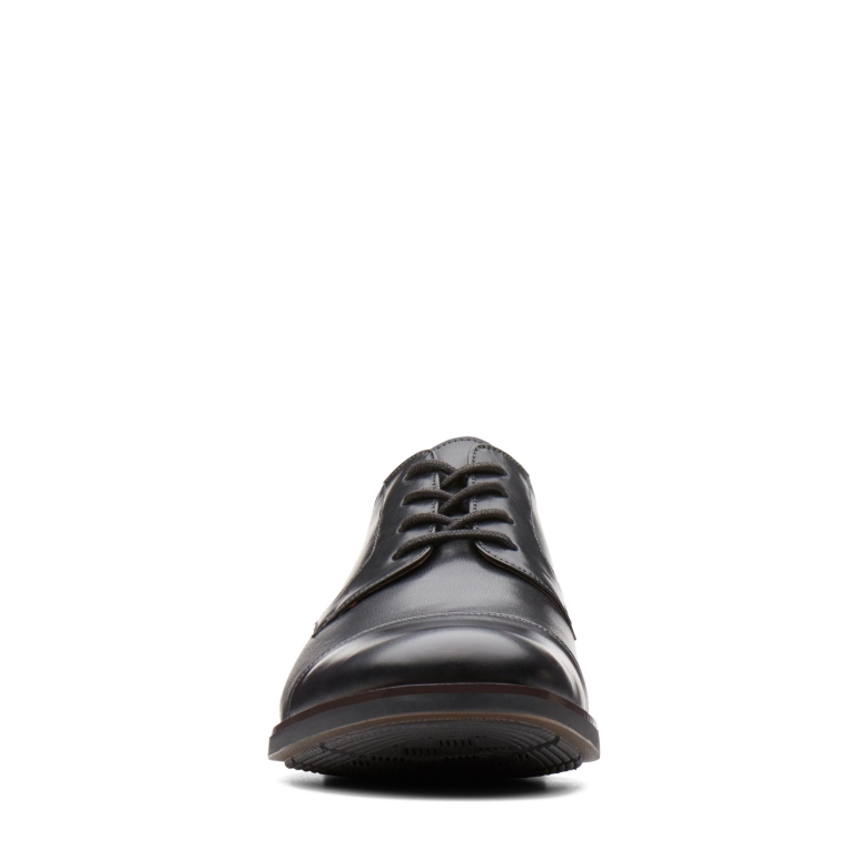 Clarks Beckenkappe Aus Schwarzem Leder