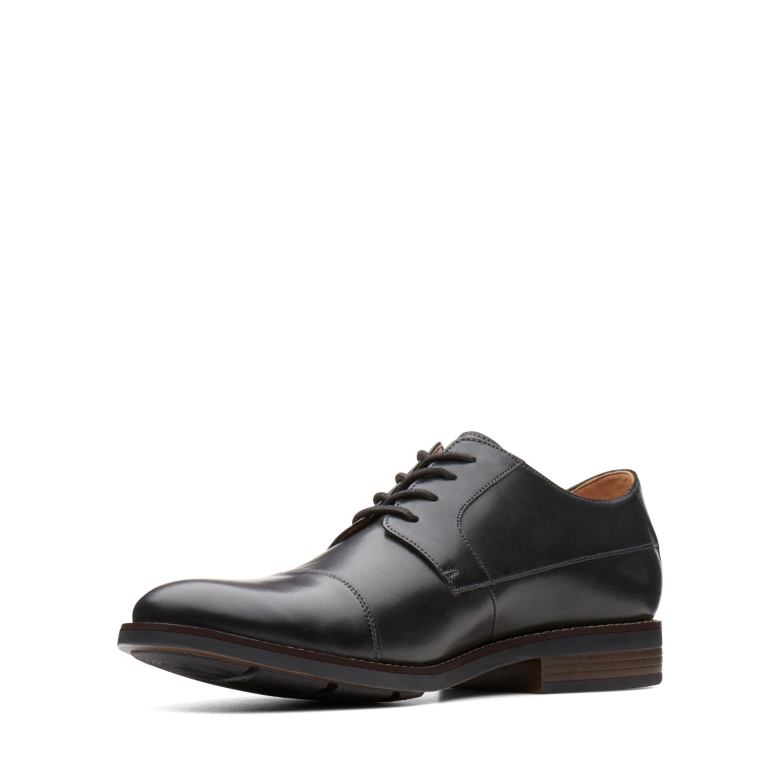 Clarks Beckenkappe Aus Schwarzem Leder