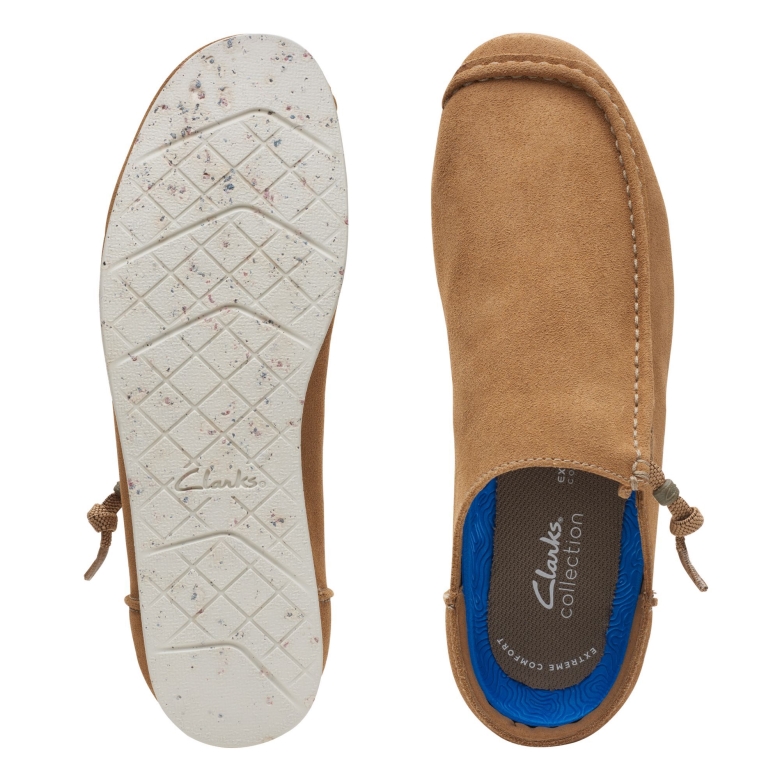 Dunkelsand Wildleder Clarks Shacre Lite Sun