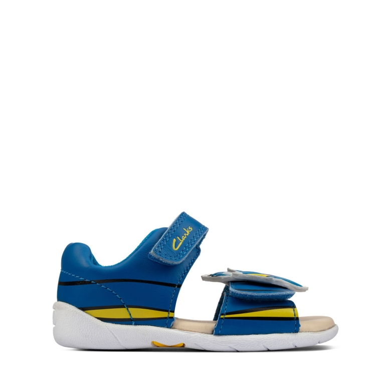 Blaues Leder Clarks Zora Nemo T