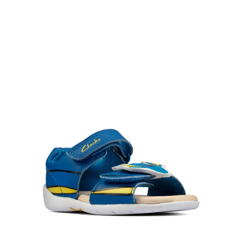 Blaues Leder Clarks Zora Nemo T