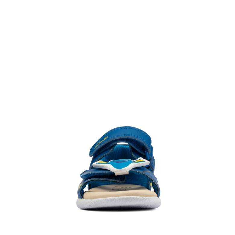 Blaues Leder Clarks Zora Nemo T
