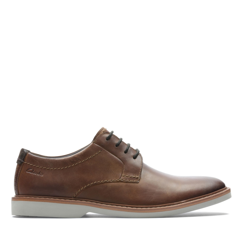 Dunkelbraunes Leder Clarks Atticus Lt Spitze