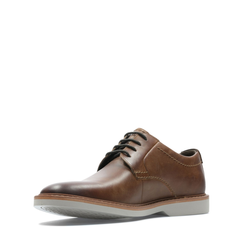 Dunkelbraunes Leder Clarks Atticus Lt Spitze