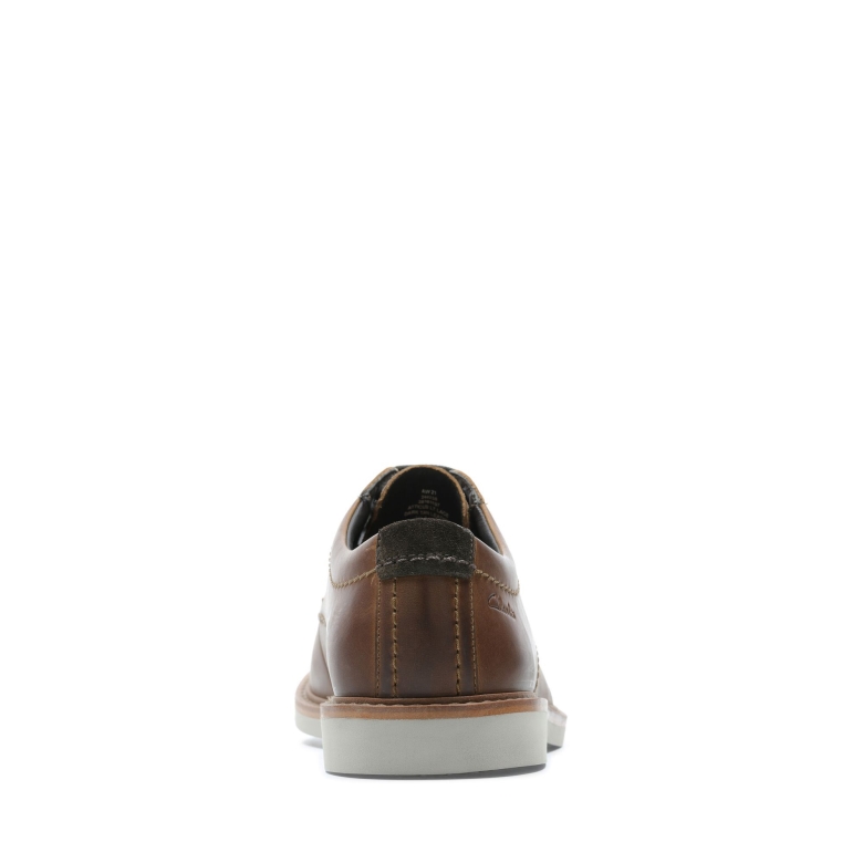 Dunkelbraunes Leder Clarks Atticus Lt Spitze