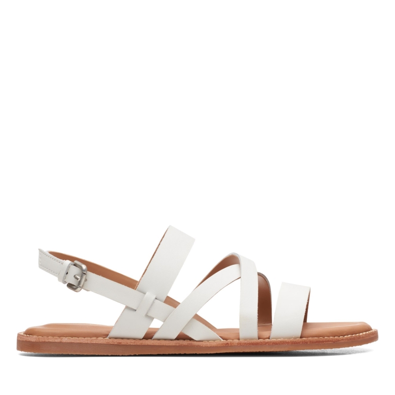Karsea Sonnenweißes Leder Clarks