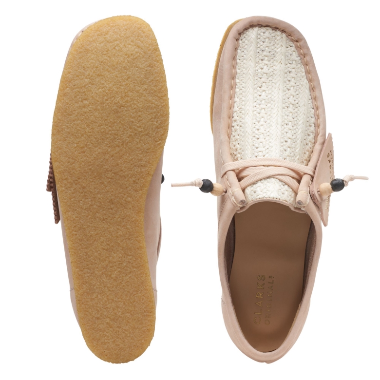 Clarks Wallabee Aus Natürlichem Raffiabast