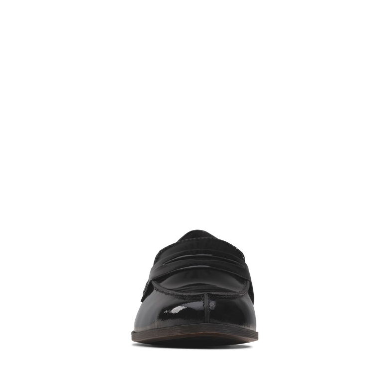Clarks Hamble Loafer Aus Schwarzem Lackleder