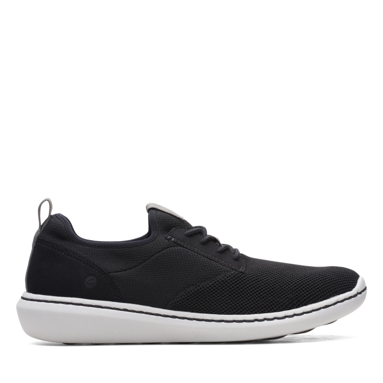 Step Urban Low Clarks Schwarzes Textil