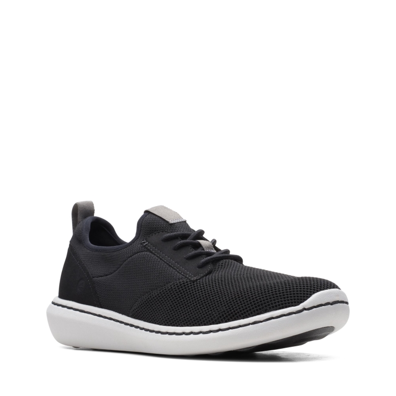 Step Urban Low Clarks Schwarzes Textil