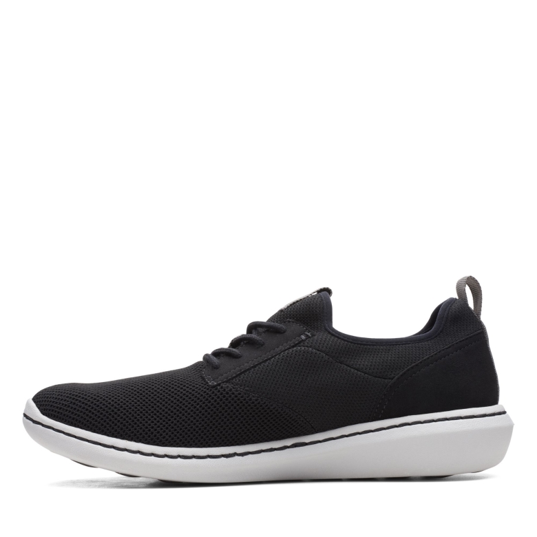 Step Urban Low Clarks Schwarzes Textil