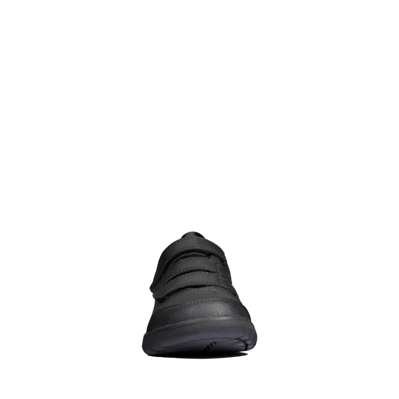 Scape Sky K Schwarzes Leder Clarks