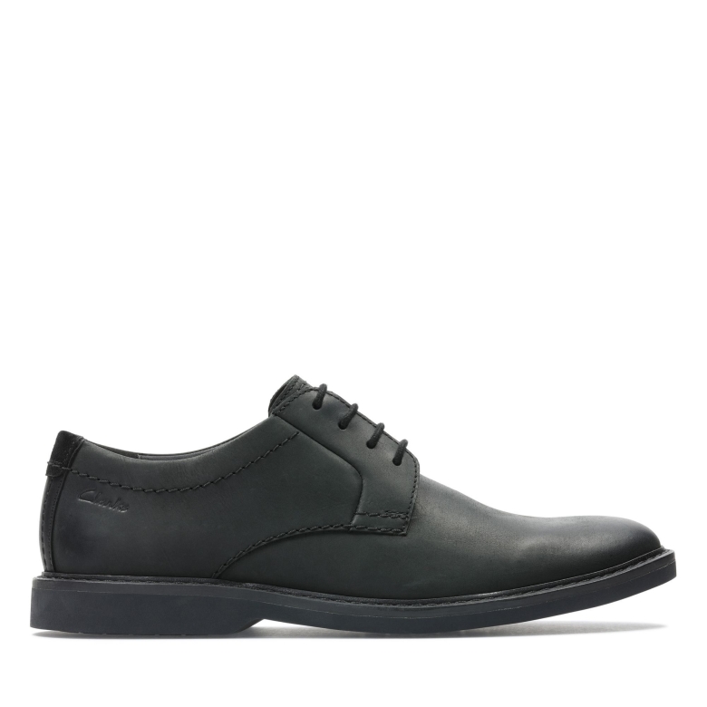 Schwarzes Leder Atticus Lt Spitze Clarks