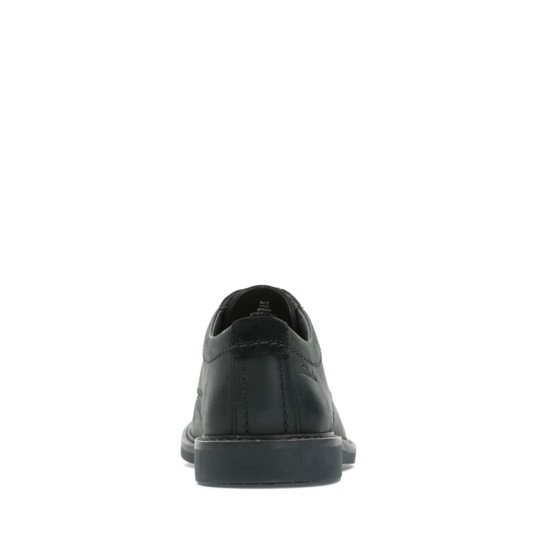 Schwarzes Leder Atticus Lt Spitze Clarks