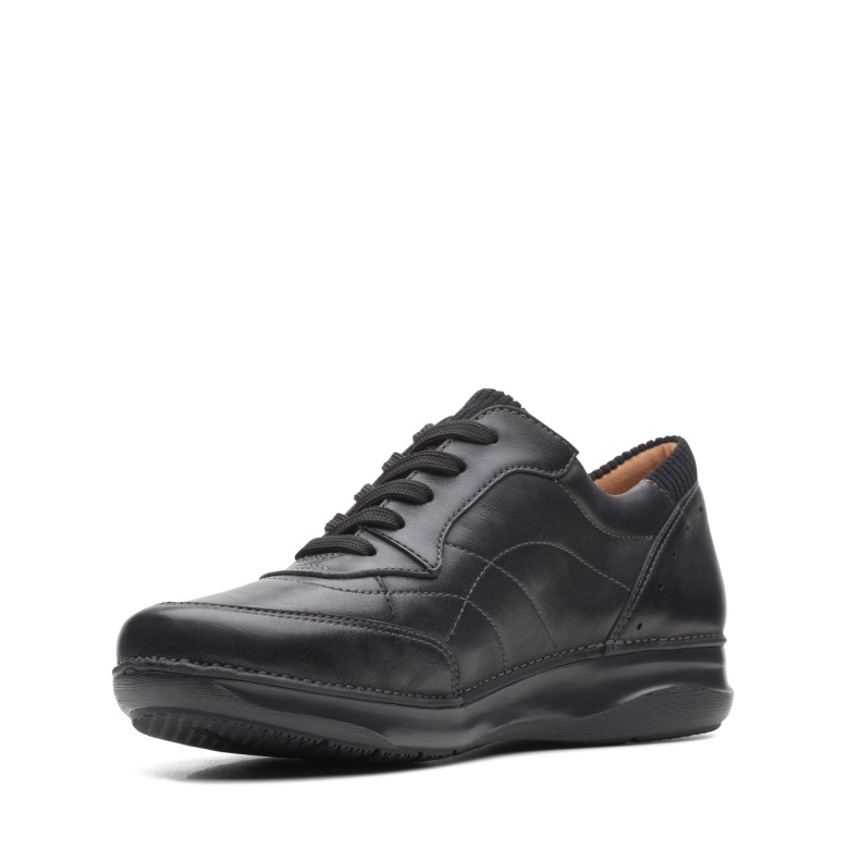 Schwarze Clarks Appley Krawatte Aus Leder