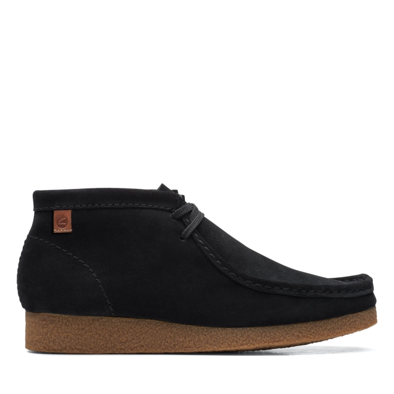 Schwarzer Wildleder Shacre Boot Clarks