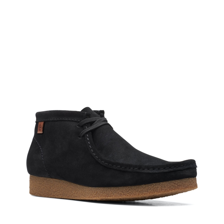 Schwarzer Wildleder Shacre Boot Clarks