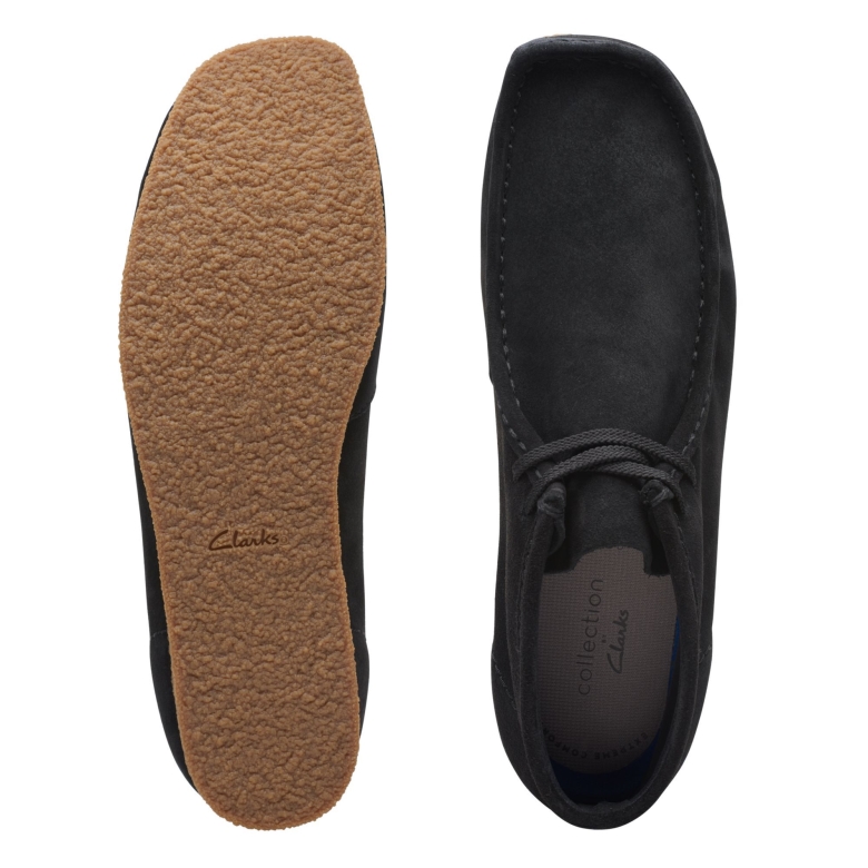 Schwarzer Wildleder Shacre Boot Clarks
