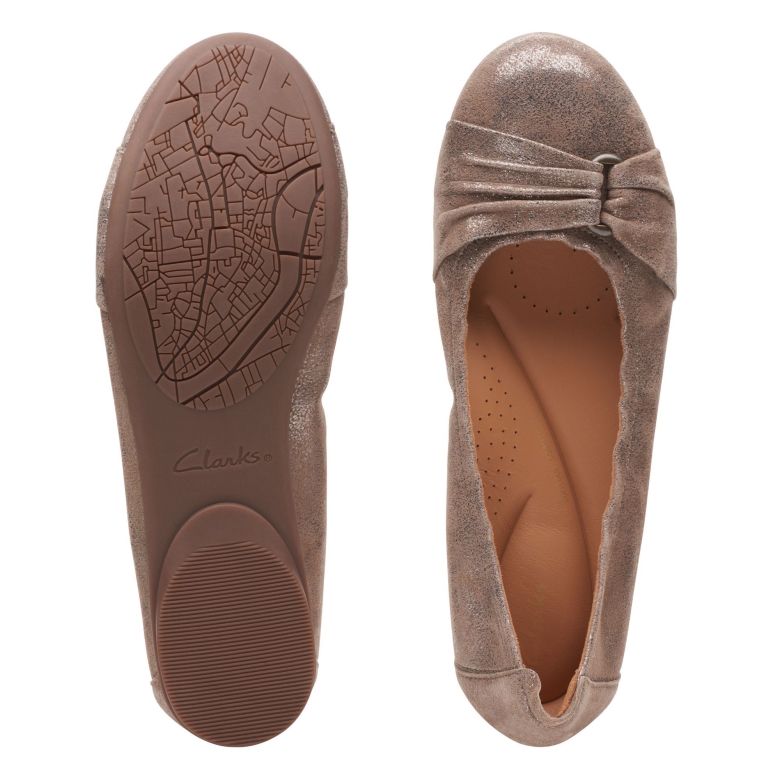 Bronze Metallic Clarks Rena Schritt