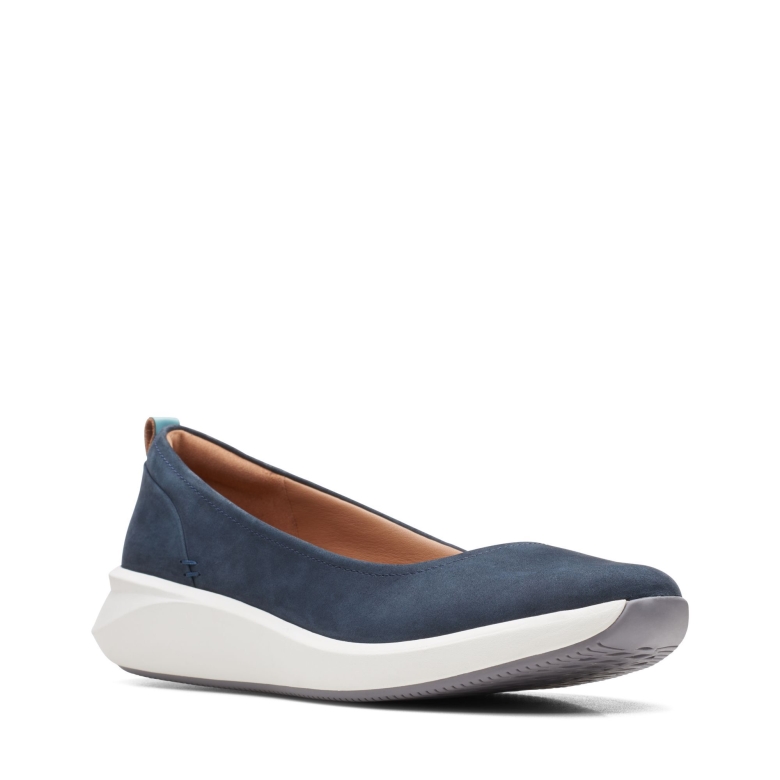 Ein Rio Vibe Clarks Navy Nubuk