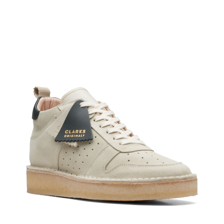 Desert Run Clarks Aus Weißem Wildleder