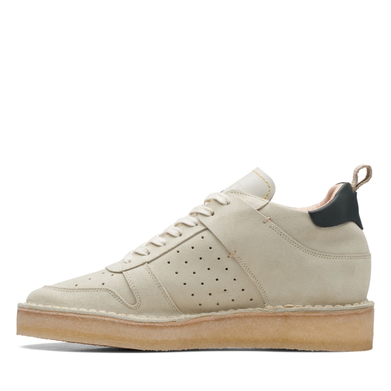 Desert Run Clarks Aus Weißem Wildleder