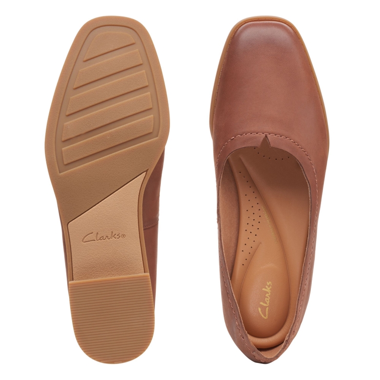 Dark Tan Lea Pure Walk Clarks
