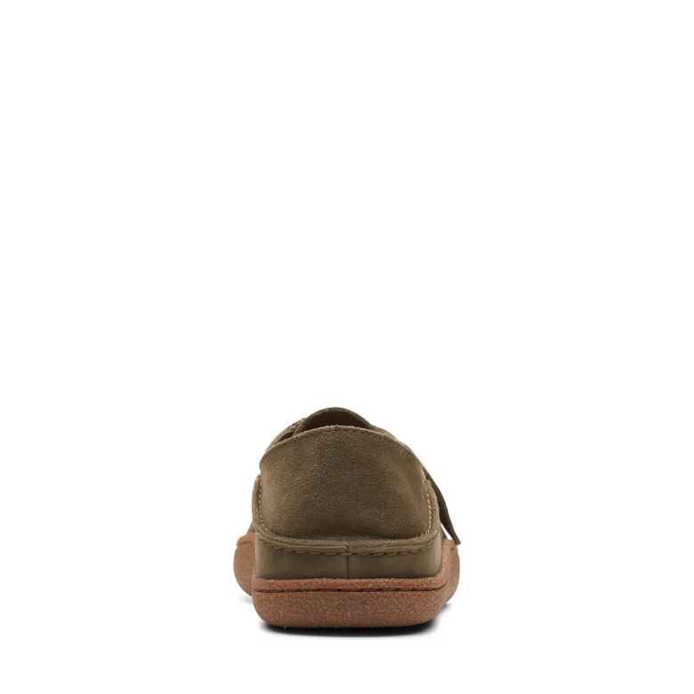 Piltonwallabee Dark Olive Nub Clarks