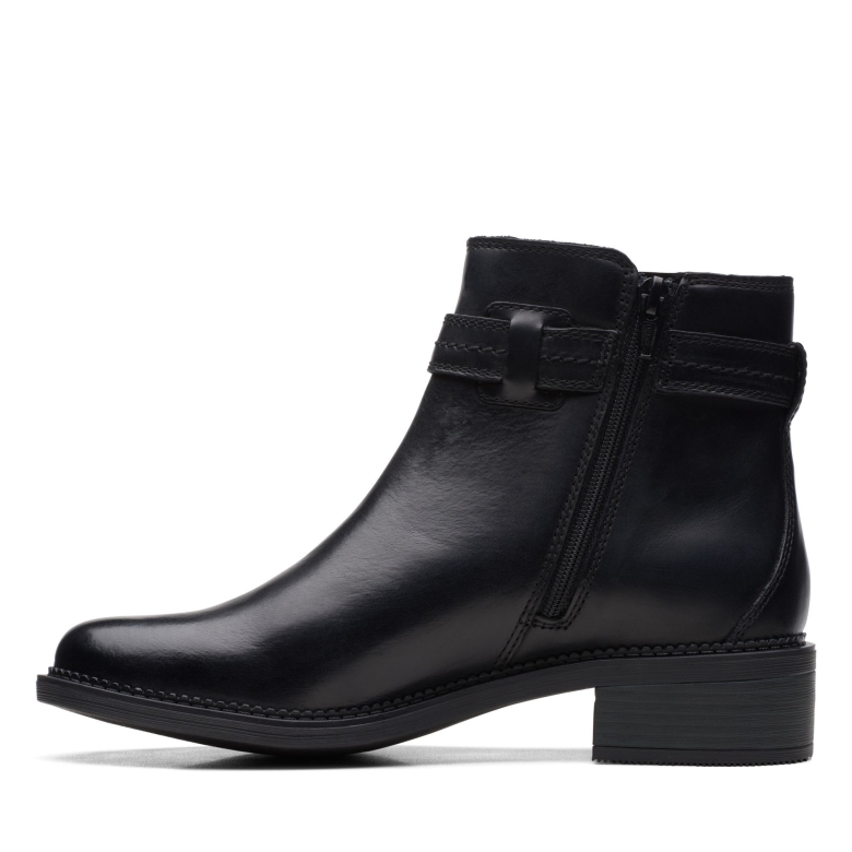 Clarks Maye Ease Schwarzes Leder