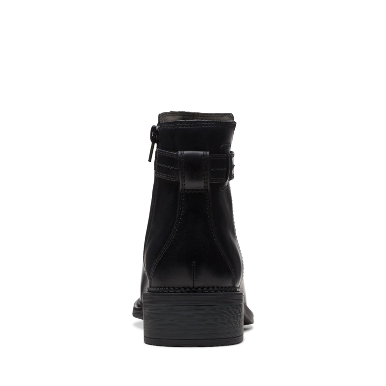 Clarks Maye Ease Schwarzes Leder