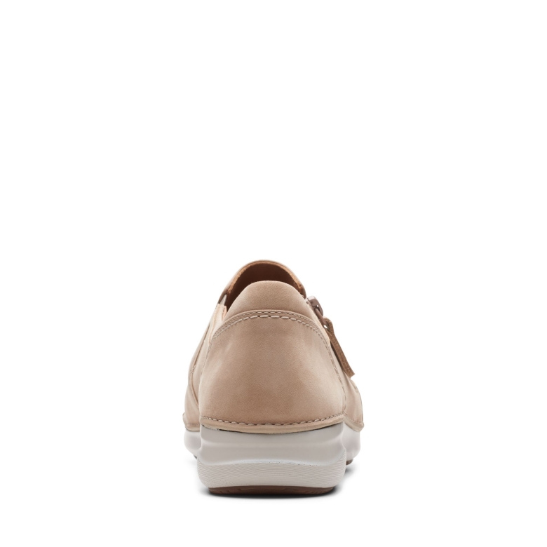 Sand Nubuk Clarks Appley Reißverschluss