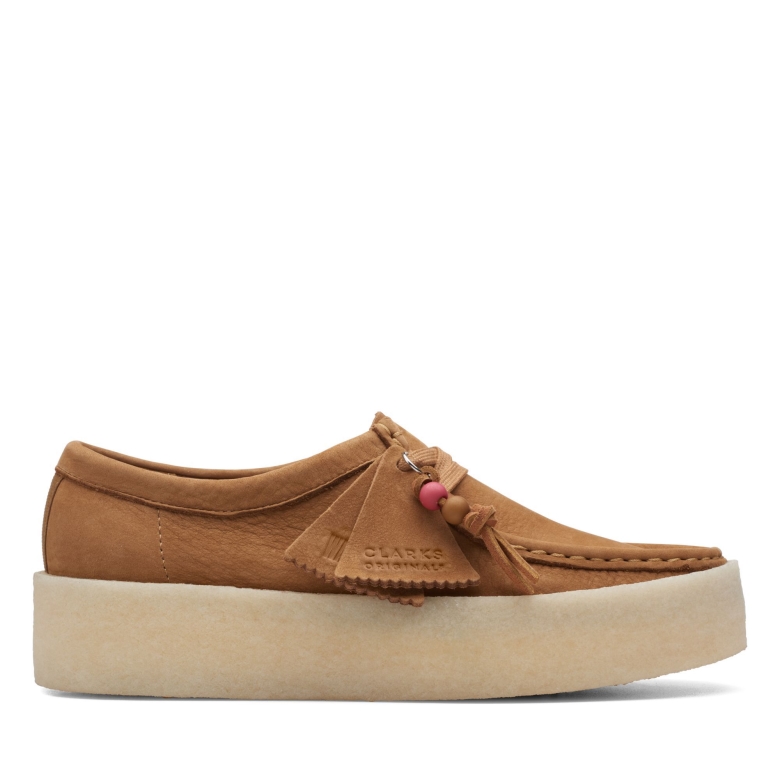 Braune Nubuk Wallabee Cup Clarks